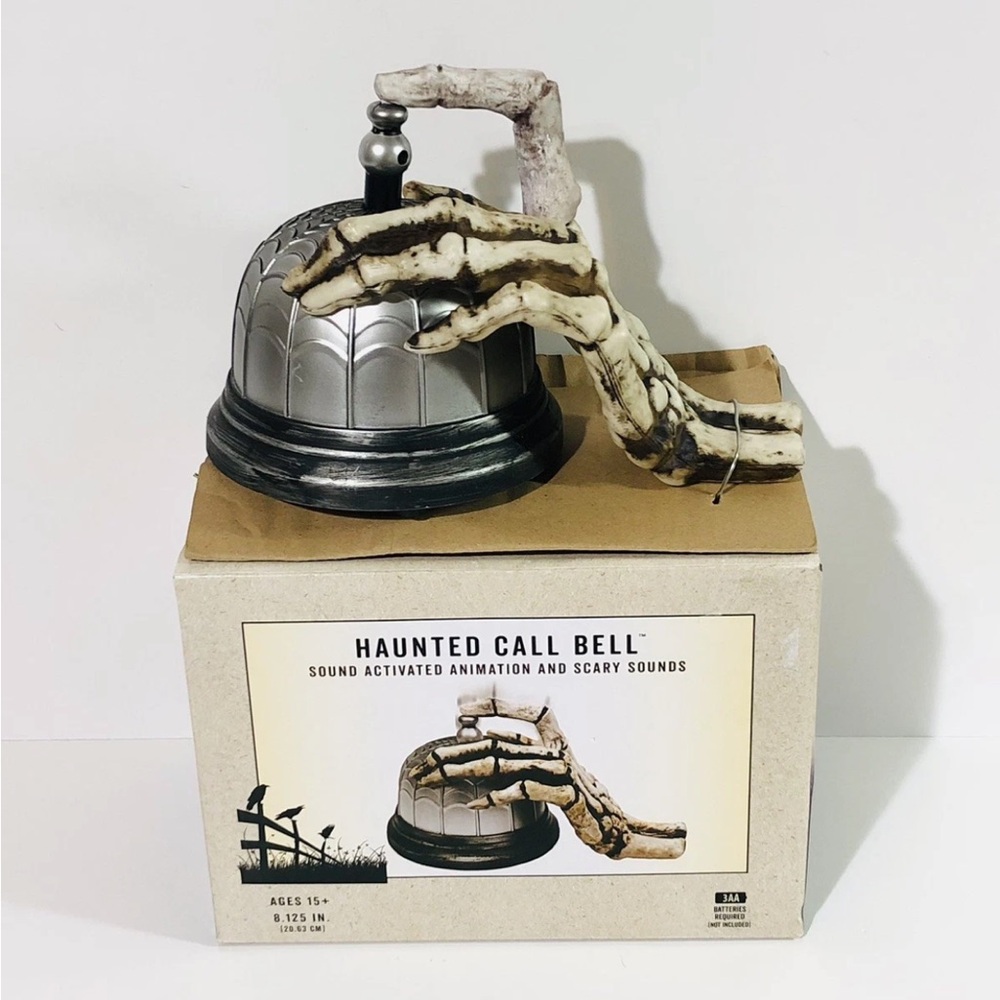 Cracker Barrel Halloween Haunted Call Bell Sound Activated Animation Skeleton - Picture 2 of 3